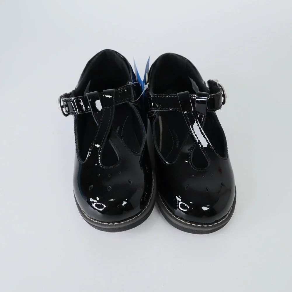 Stride Rite Big Girls Sr Susie Mary Jane Flats Size 12.5 Shoes Black Patent NEW